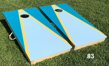 Light and Dark Teal Cornhole Boards