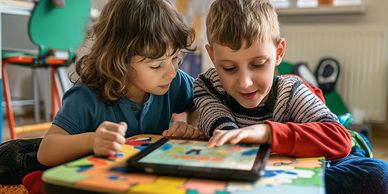 children using speech generating device