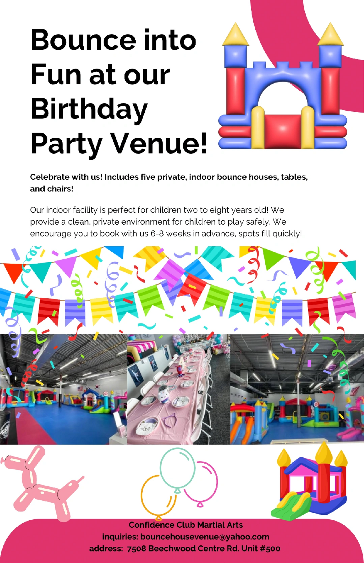 Kids Birthday Party Place, Indoor Bounce House