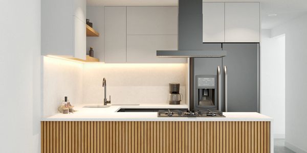 Design 3d of kitchen for customers of Moderna Kitchen and More.