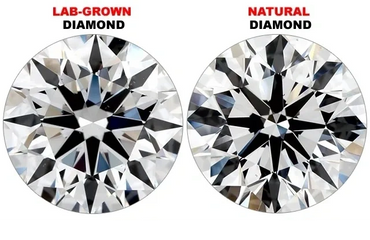 Lab grown vs natural diamond both are the exact same 