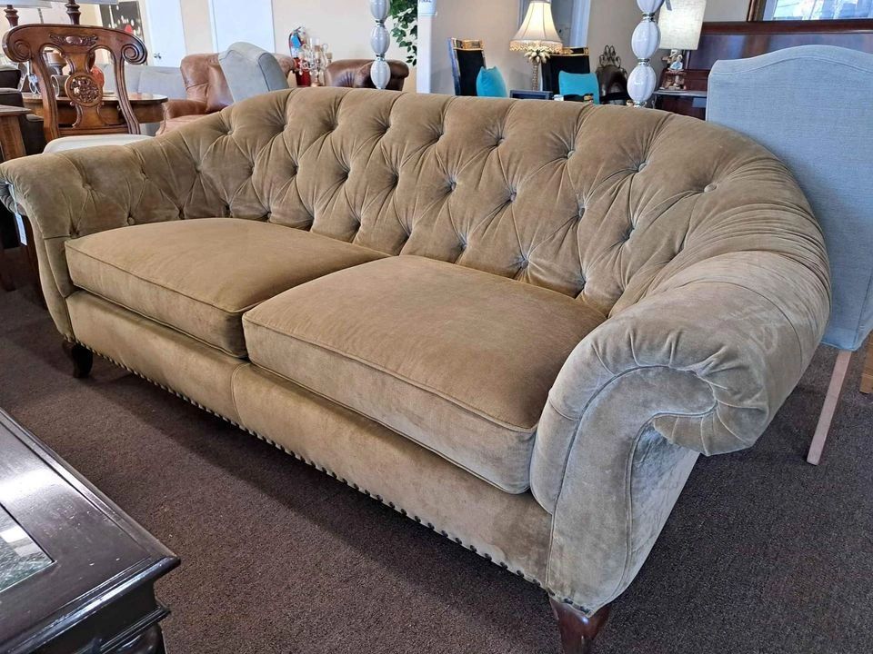Ralph Lauren Velvet Sofa