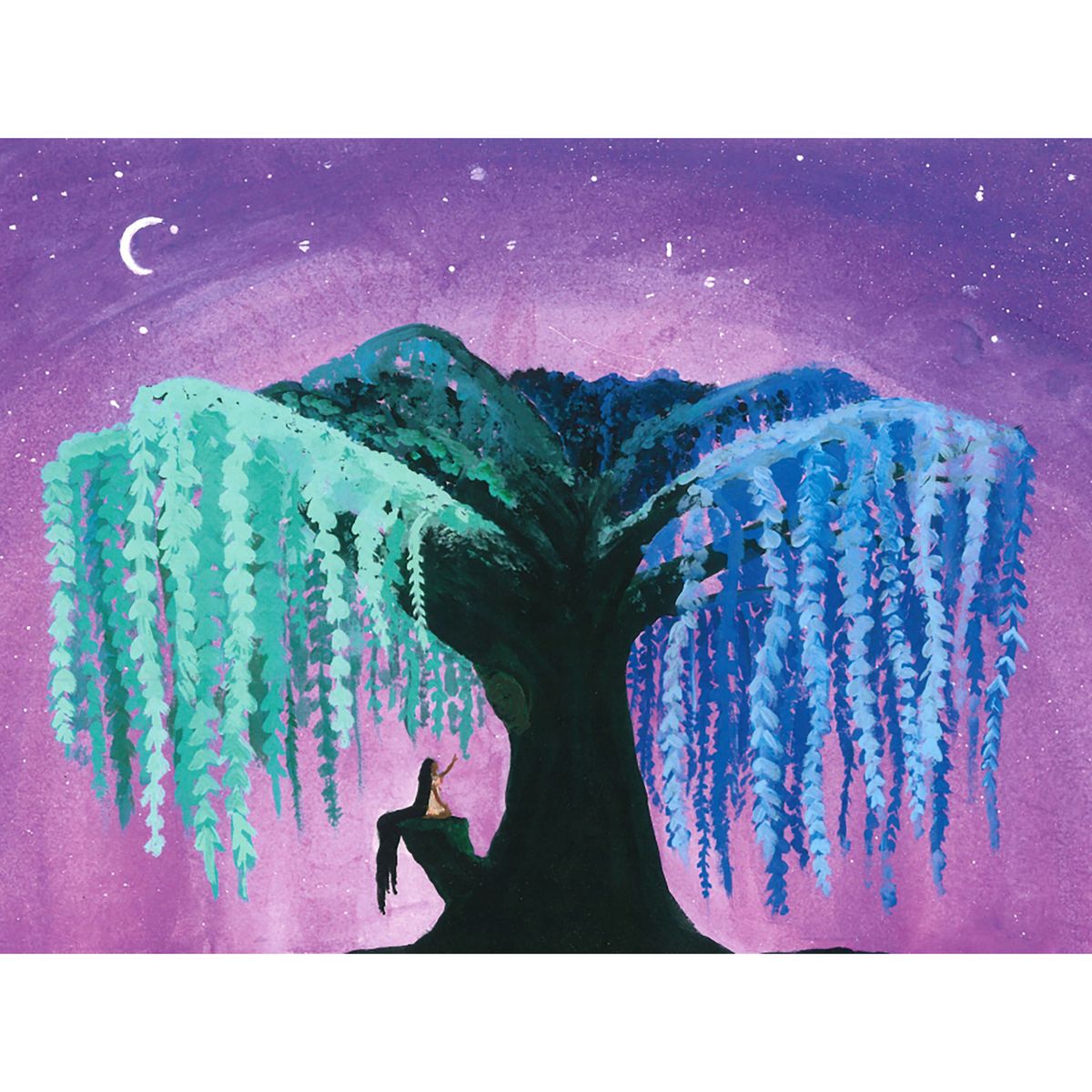 Blue Willow Tree Image By Local Utah Artist Rachel H.