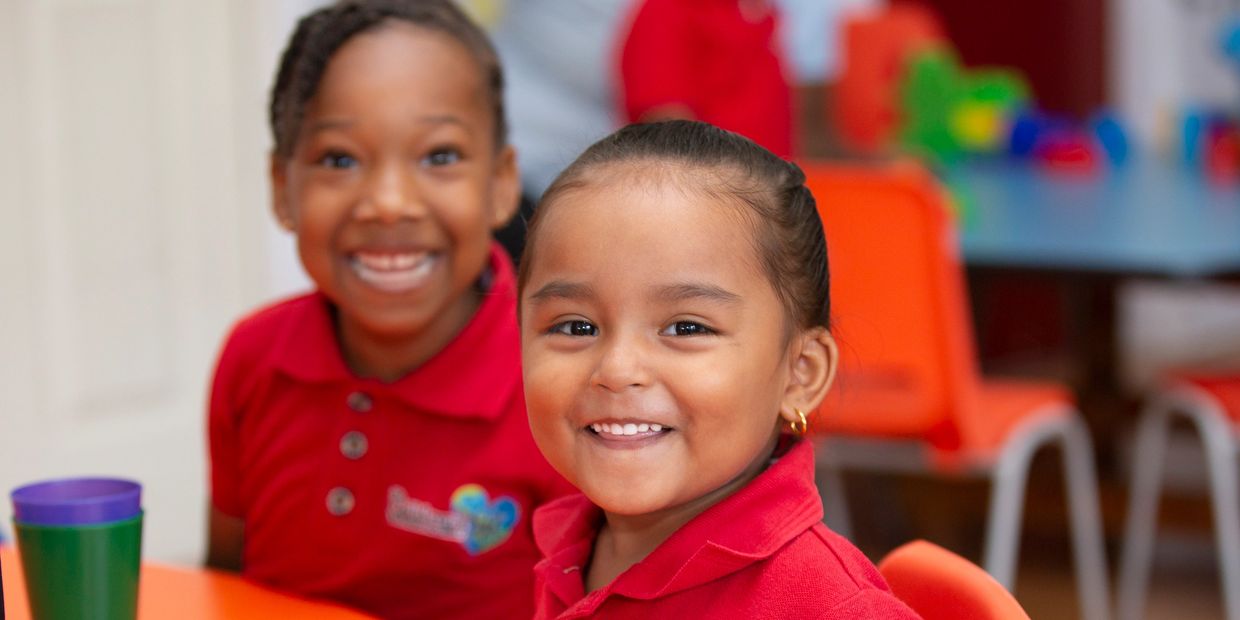 Preschool and Kindergarten students at play 