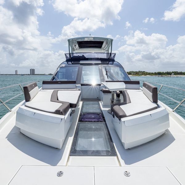 2019 Galeon 640 Fly available for charter out of Palm Beach, FL.