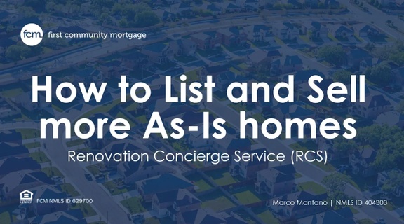 how to list and sell 
as-is homes