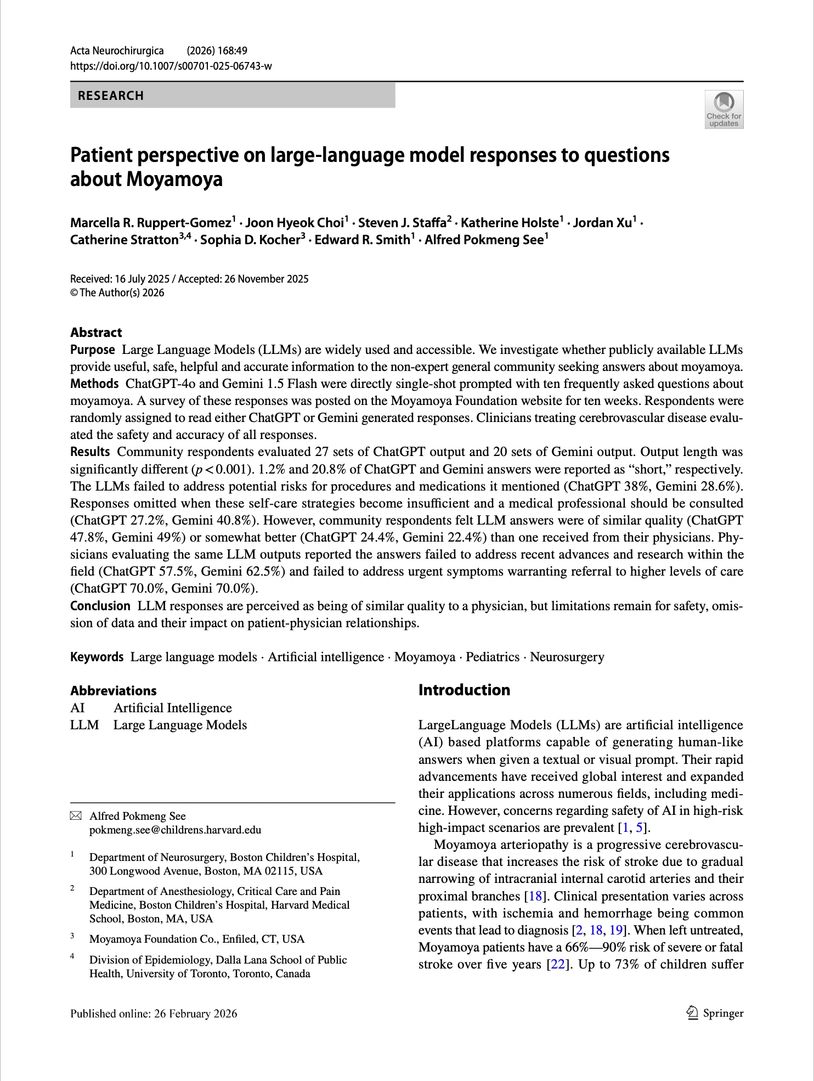 Cover page of published research.