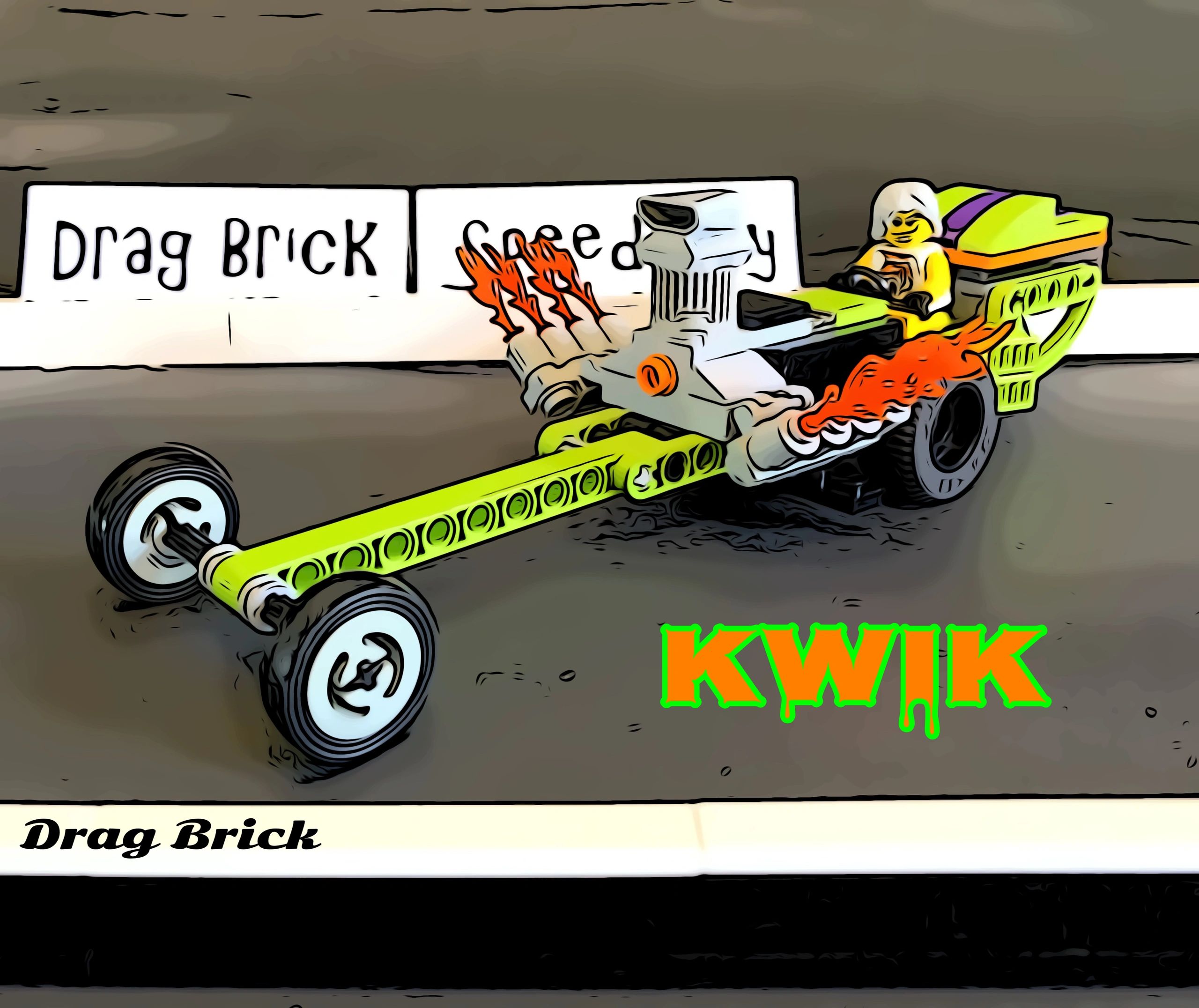 LEGO-MOC-drag-car