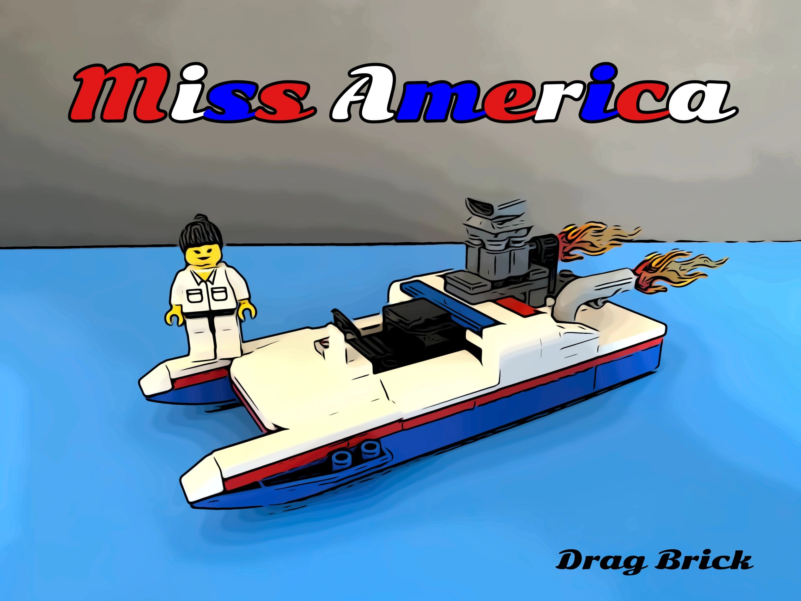 LEGO-drag-boat