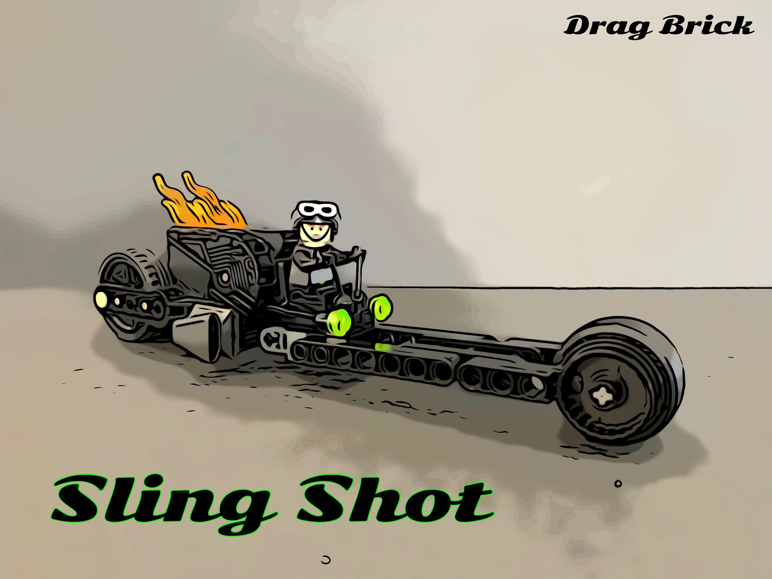 LEGO-drag-bike