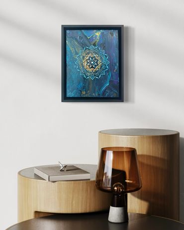 Artistic luminosity
Textured fluid art
Home decor ideas
Vibrant cool colors
abstract art
Pour art