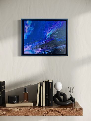 Textured fluid art
Ethereal space design
Contemporary fluid art
Artistic celestial composition
