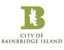 City of Bainbridge Island official logo with a large green letter B.