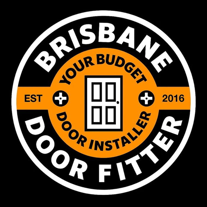 Logo of Brisbane Door Fitter, a budget door installation service established in 2016.