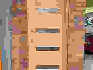 4 lite translucent glass door 2040x820x40mm with entrance handle
