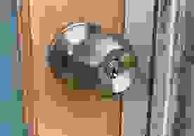 iconic knob satin entrance handle