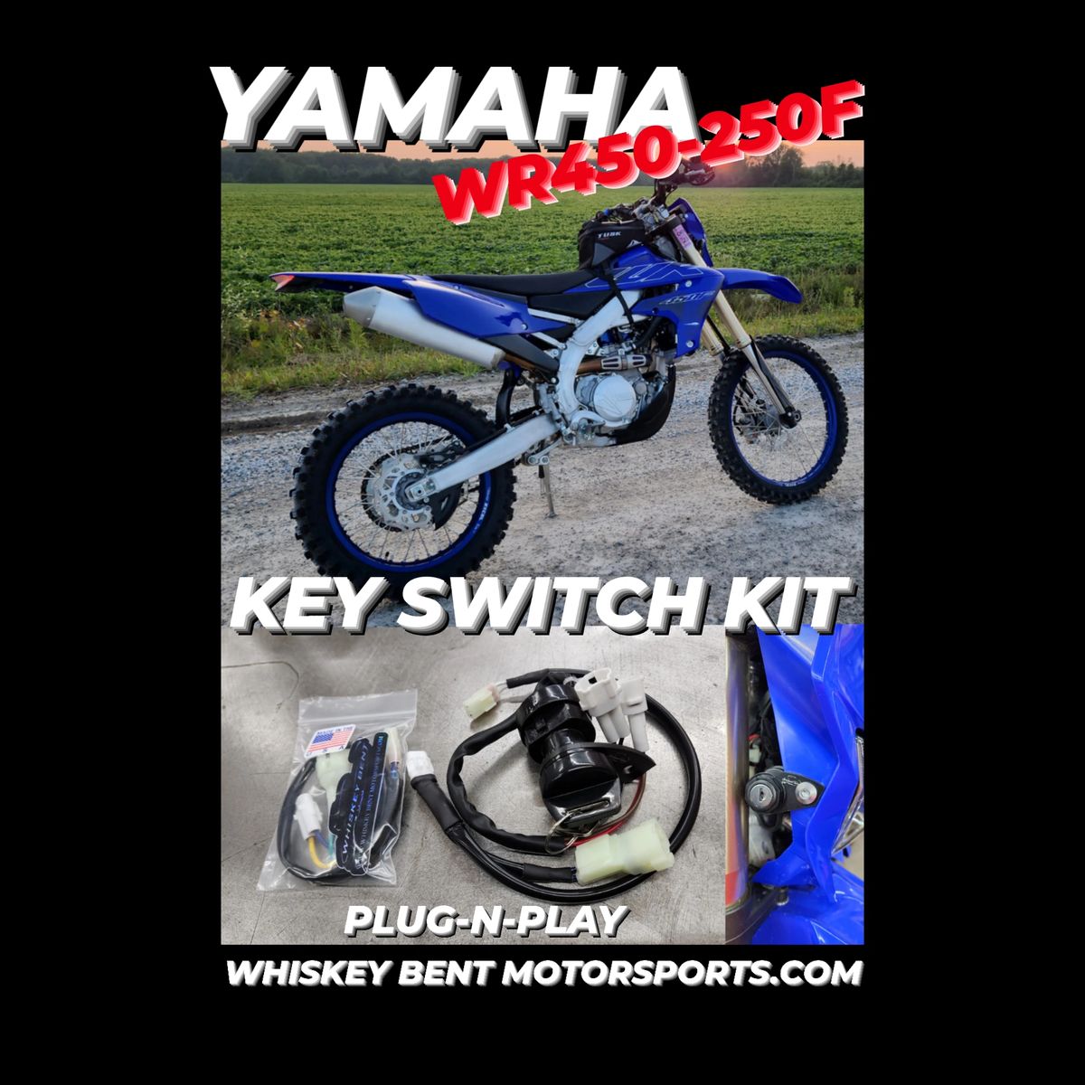YAMAHA WR450250F IGNITION KEY SWITCH KIT