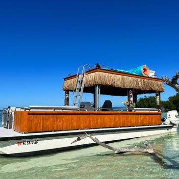 Double Decker Pontoon Boat with 3 Slides up to 15 People 2024 - Key West