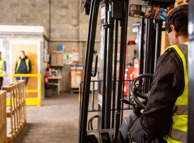 on site forklift training