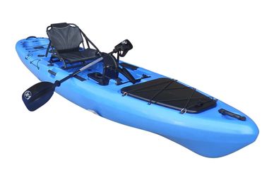 Plastic Sit on Top Free Hands Foot Pedal Drive Fishing Kayak with