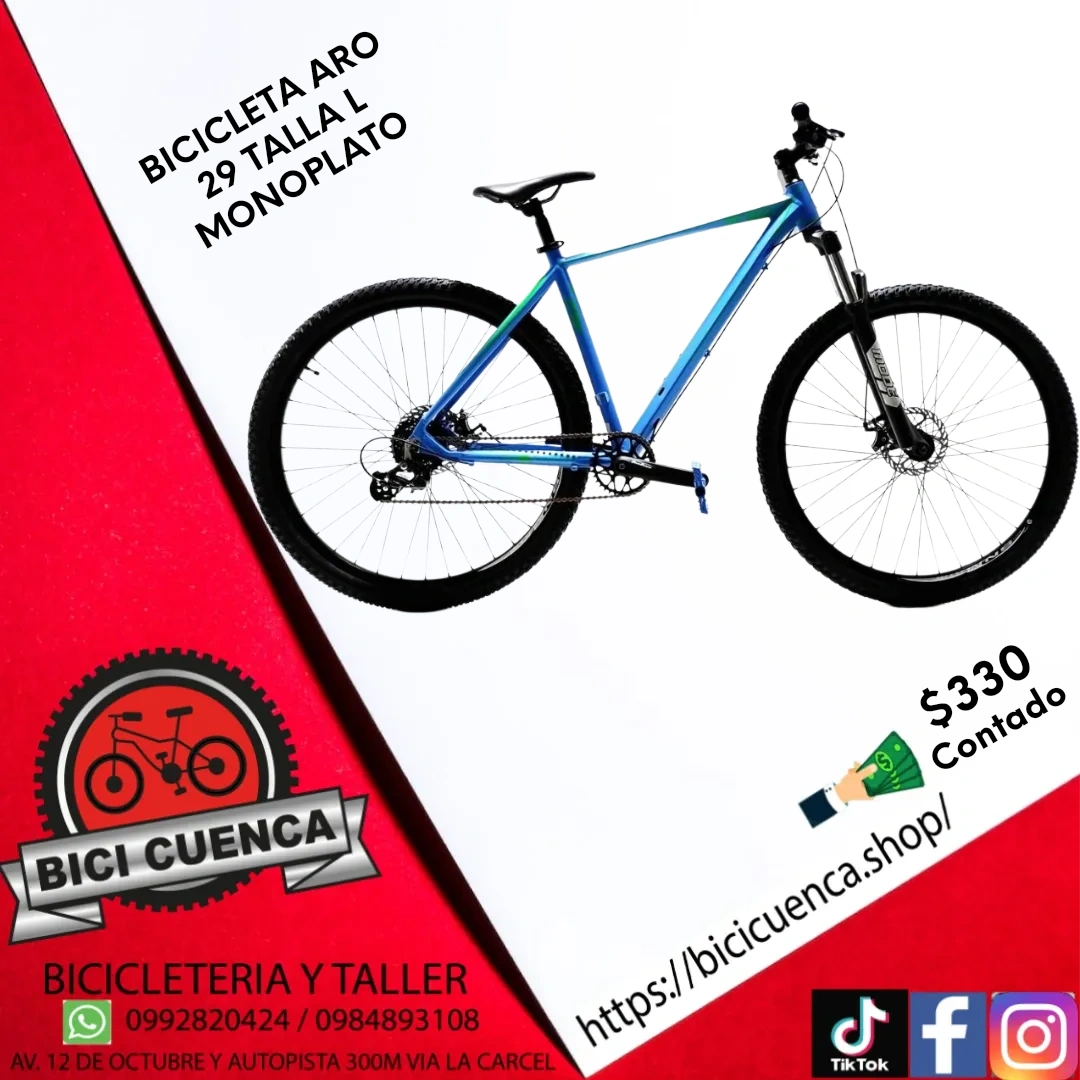 BICICLETA ARO 29 TALLA L MONOPLATO