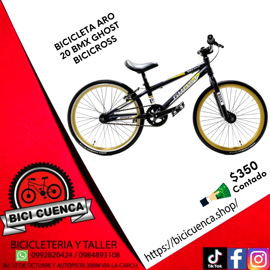 BICICLETA ARO 20 BMX GHOST BICICROSS