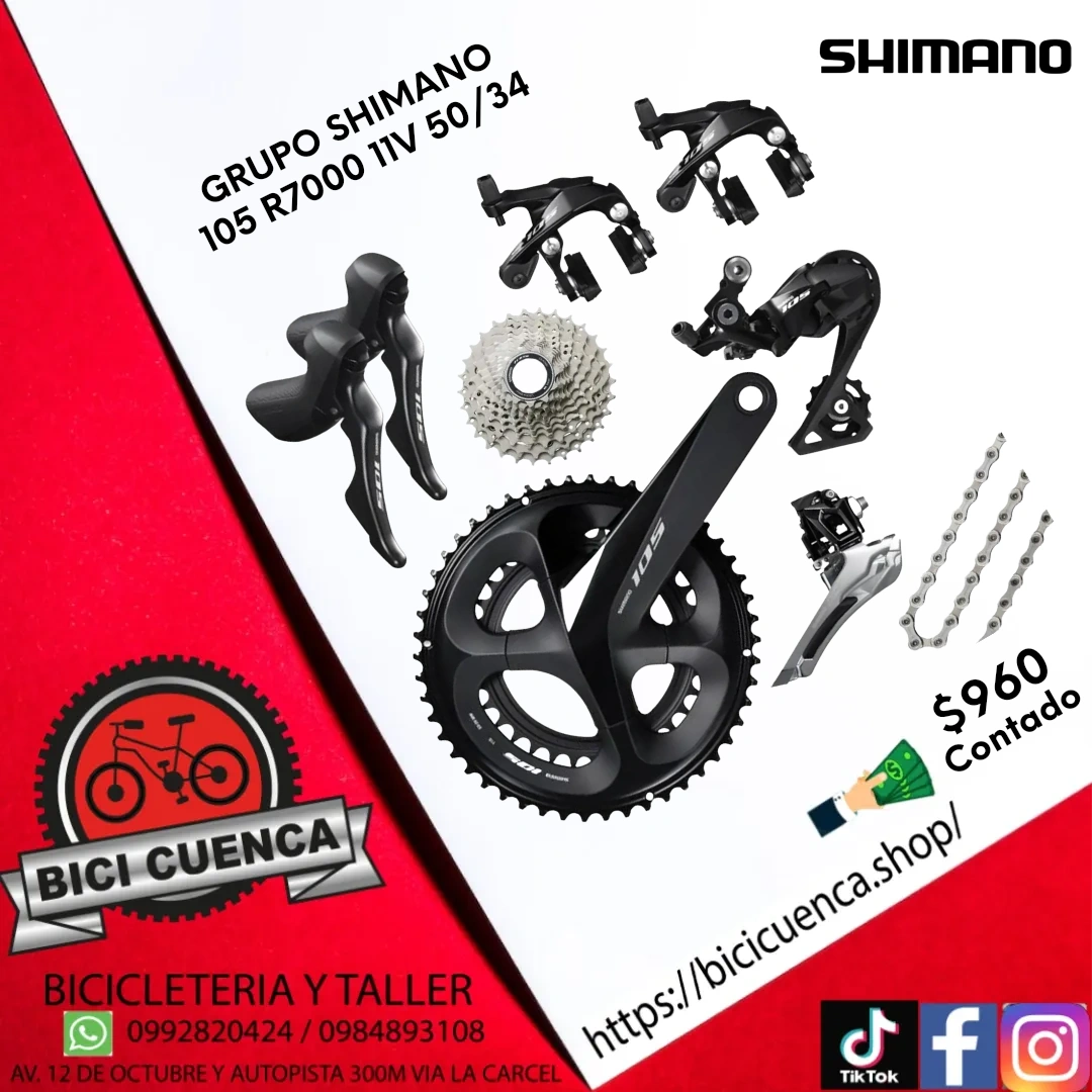 GRUPO SHIMANO 105 R7000 11V 50/34