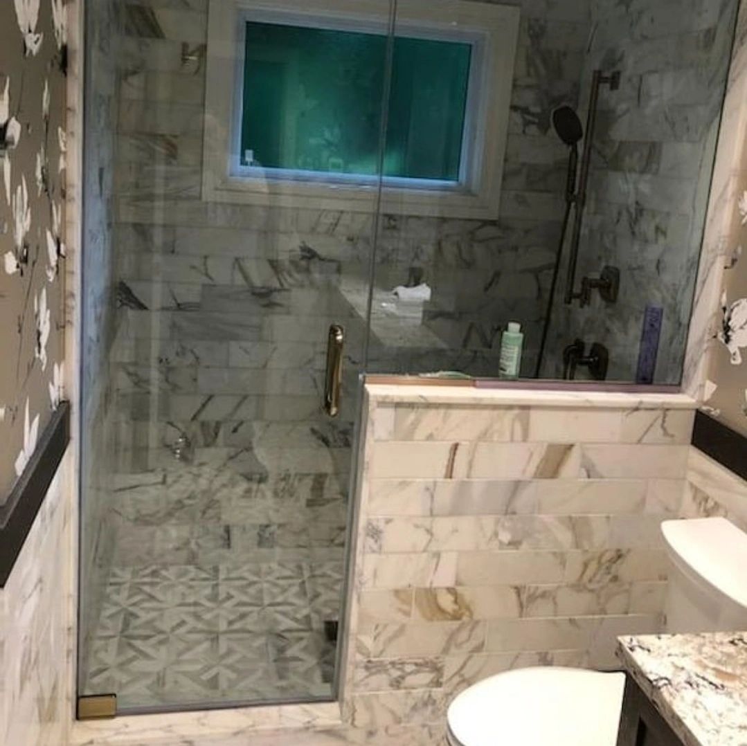Professional tile installation example
