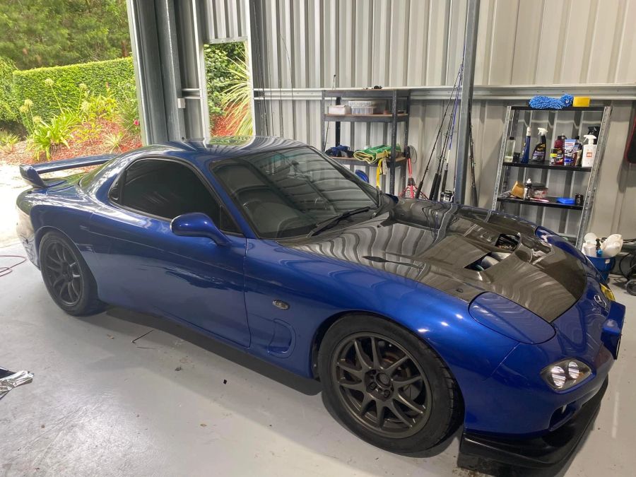 Mazda RX-7 — Ceramic Black window tinting