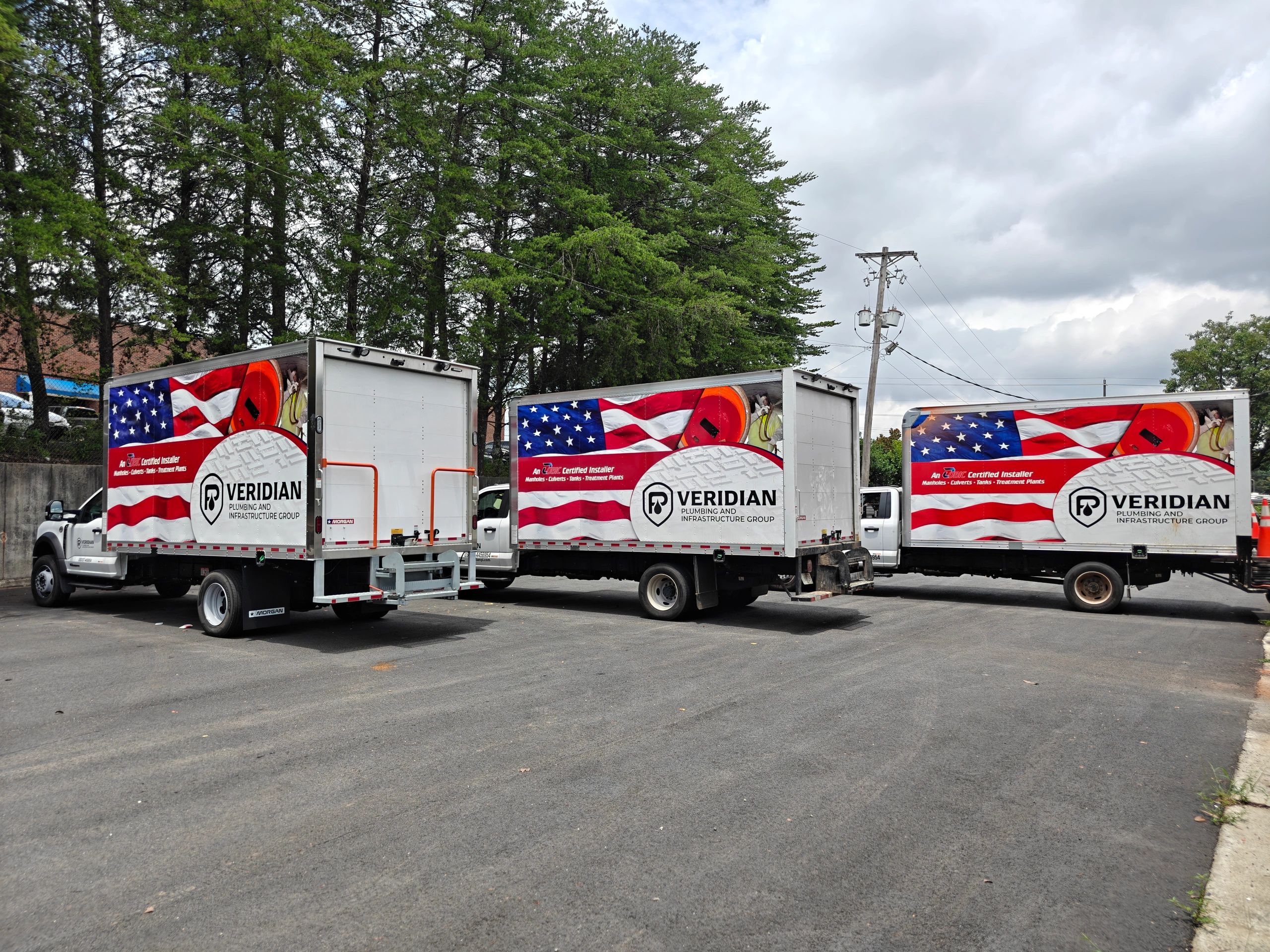 Veridian field fleet equipped for wastewater infrastructure rehabilitation.