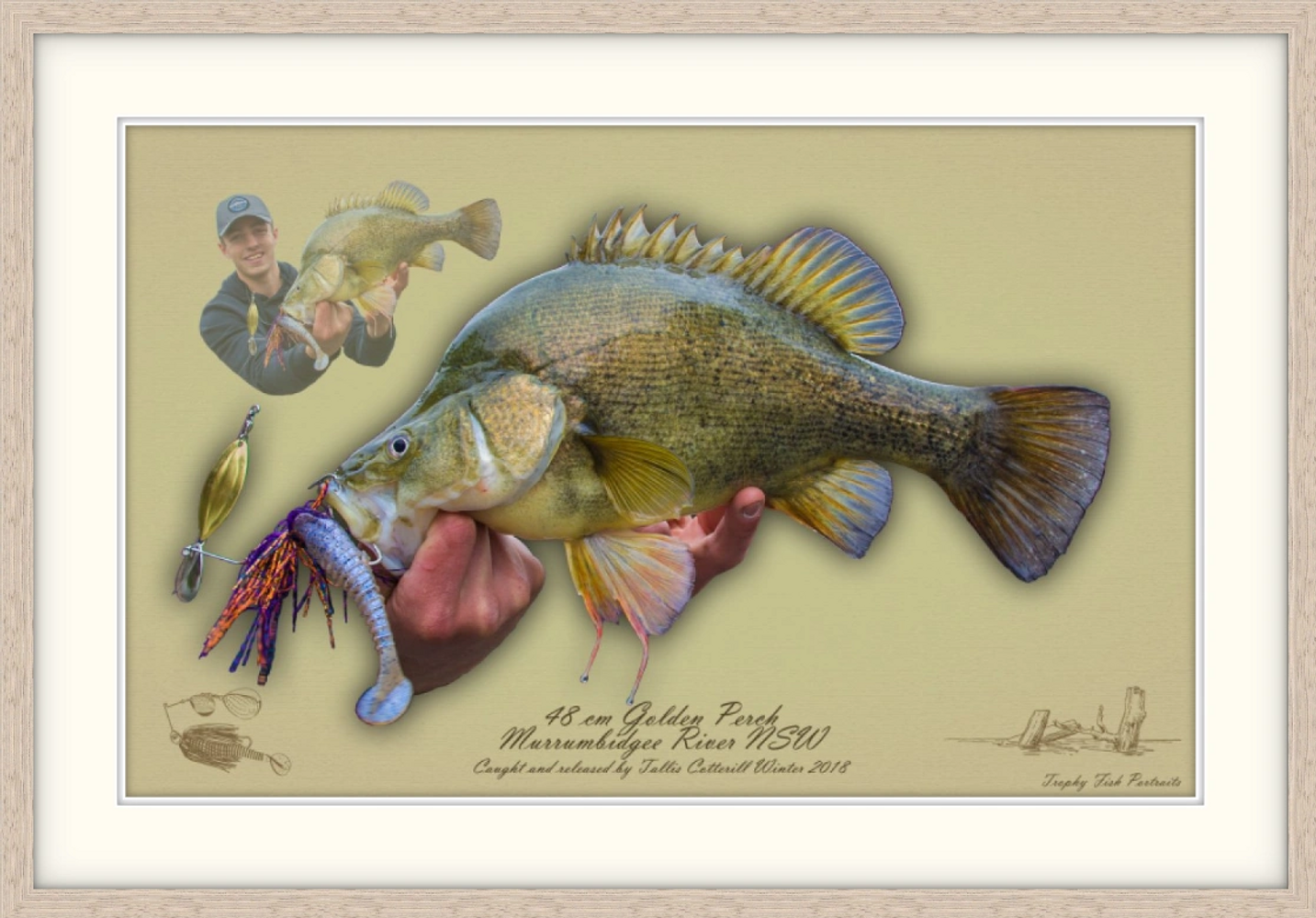 trophy fish portrait