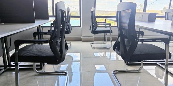 Desks at Katanasa co-working spaces catering for professionals in Matasia