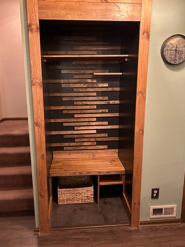 Coat closet conversion 