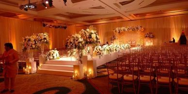 Uplighting can make all the difference on your wedding day.