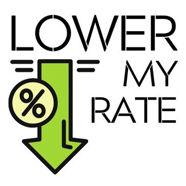 Lower My Rate graphic logo for mortgage refinances