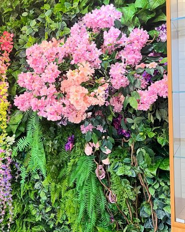 仿真植栽牆 ,人造植物牆 ,空間綠化 ,人造花牆 ,打卡牆 ,軟裝設計 ,管線遮瑕