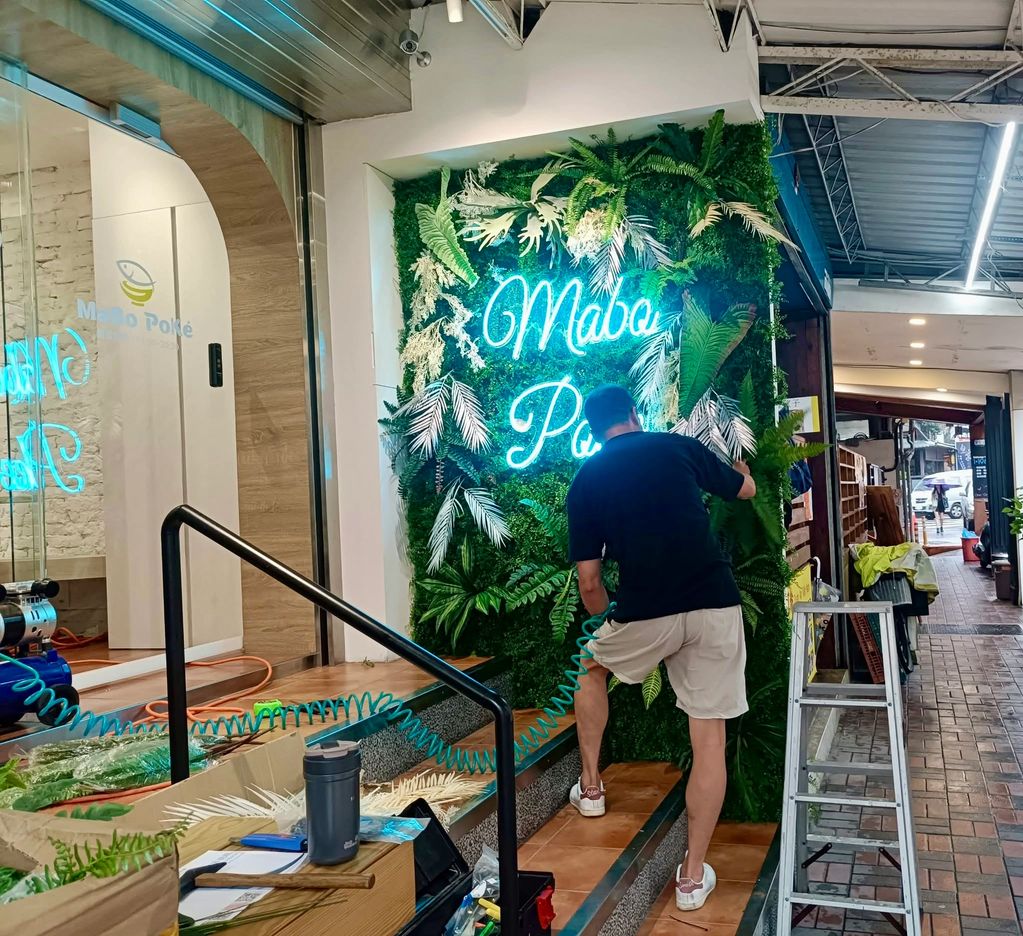 人造植物牆DIY