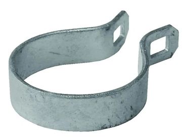 Metal pipe clamp.