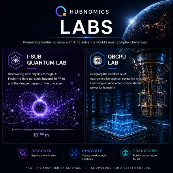 Hubnomics Labs pioneers AI-driven quantum science and computing breakthroughs.