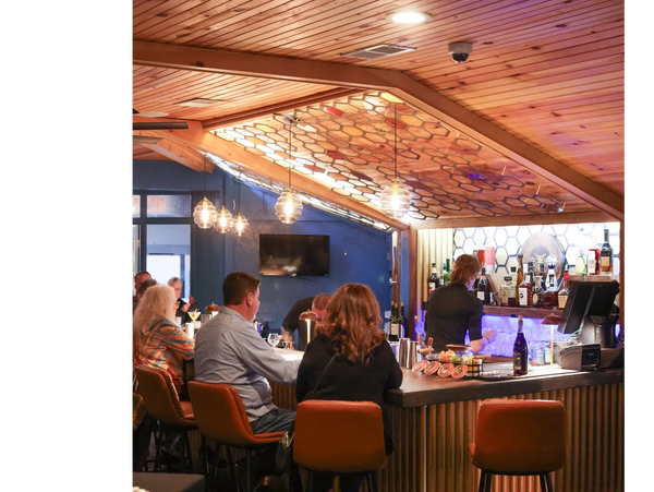 Indoor dining in Cape May 