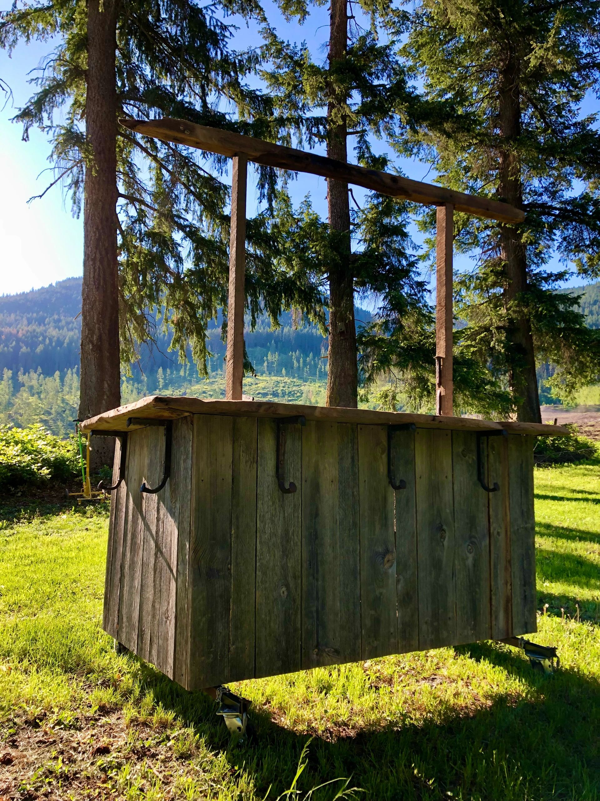 Rusticana Rentals - The Saloon (homemade rustic bar)