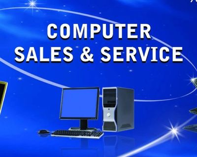 Computer sales and service advertisement.
