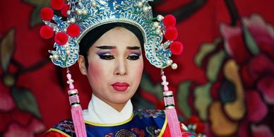 Taiwan woman in custume