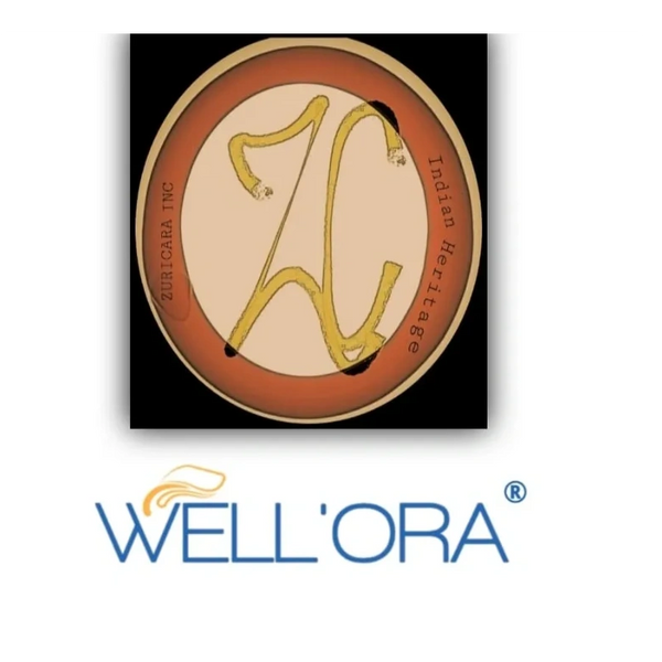 Logo featuring 'ZC Indian Heritage' and 'WELL'ORA' text with a stylized design.