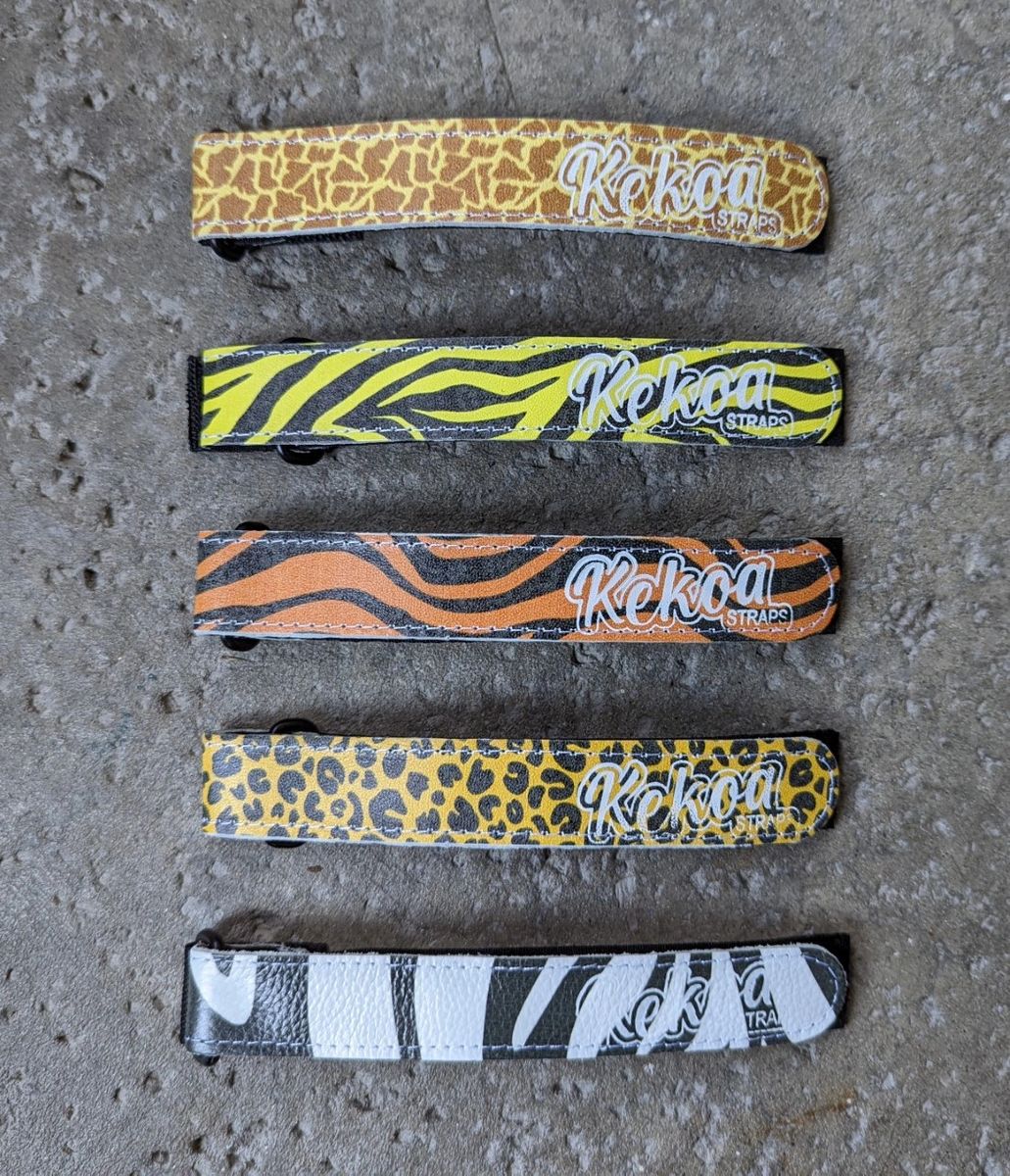 animal print cuff and 45 straps