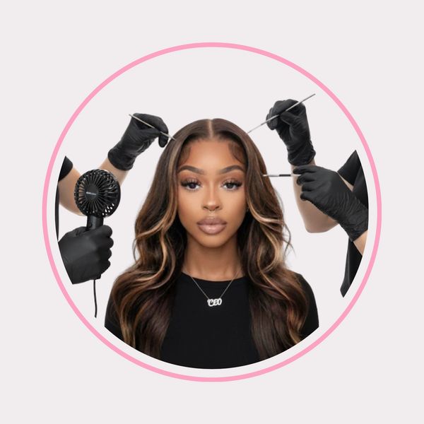 Licensed lash tech in Nashville preparing for a lash extension service at Faithfully Lashed Studio.