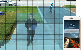 Motion zone selection security camera