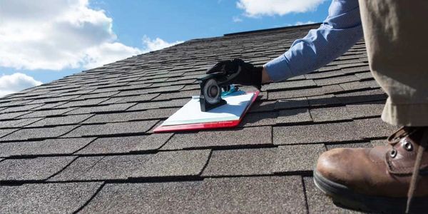 Checking roof pitch 