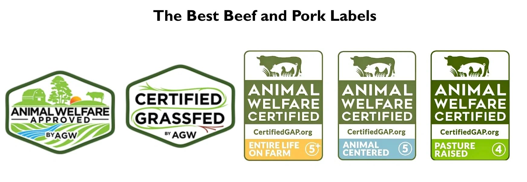 Animal Welfare Certified labels.