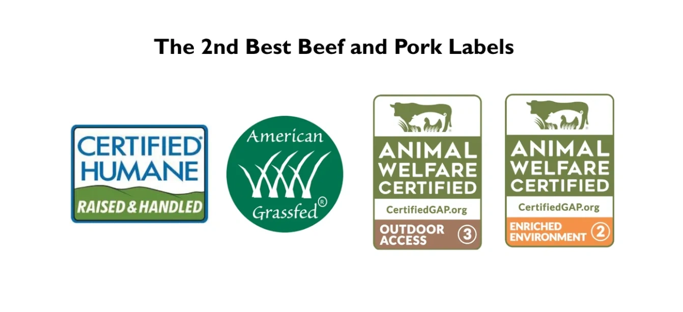 Second tier Animal Welfare Certified label.